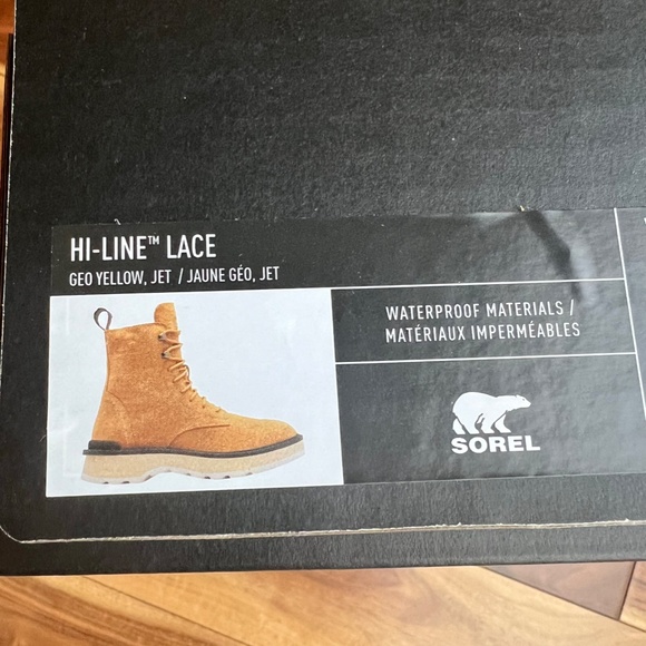 Sorel Women's Hi Line Lace Waterproof Leather Platform Boots NWT 8..5 or 9 - Picture 3 of 6